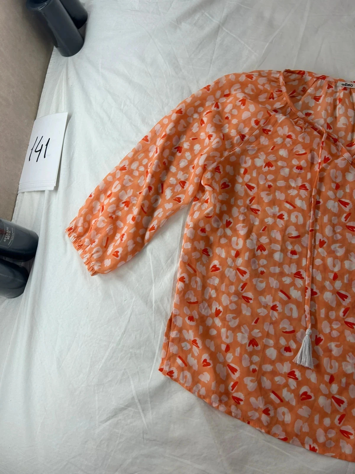 Blouse à manches longue gémo vintage effet transparent